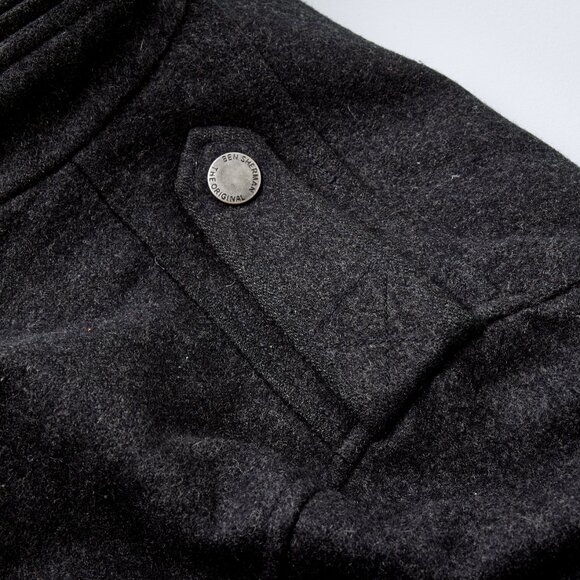 Vintage Ben Sherman Wool Pea Coat - Men's Medium - Picture 7 of 8